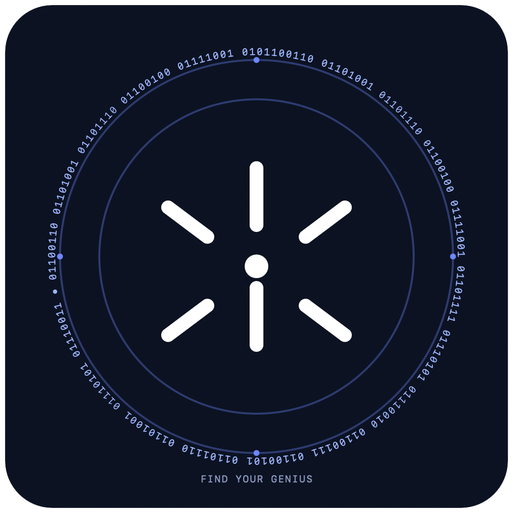 Find Your Genius logo showcasing global youth talent empowerment and future-ready opportunities